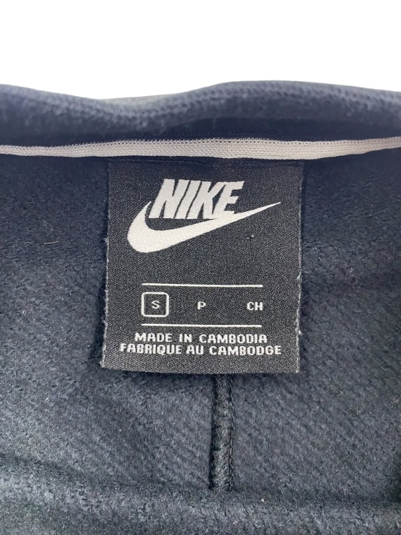 VINTAGE NIKE METALLIC LOGO SWEATSHIRT BLACK WOMEN'S S