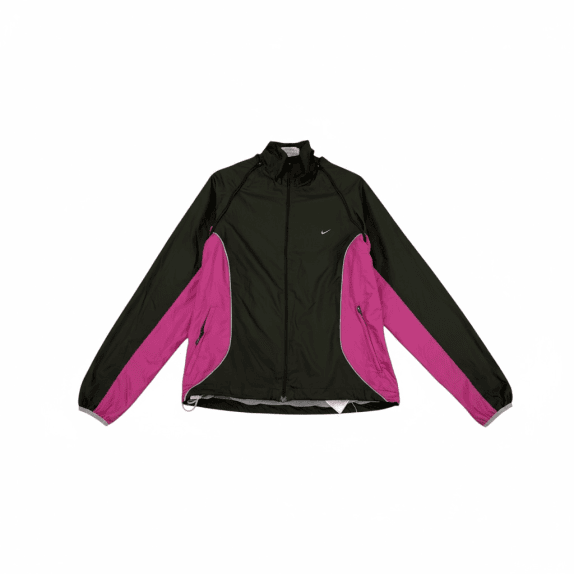 VINTAGE NIKE GOLF ΓΥΝΑΙΚΕΙΟ ΑΝΤΙΑΝΕΜΙΚΟ ΣΚΟΥΡΟ ΓΚΡΙ & ΦΟΥΞΙΑ