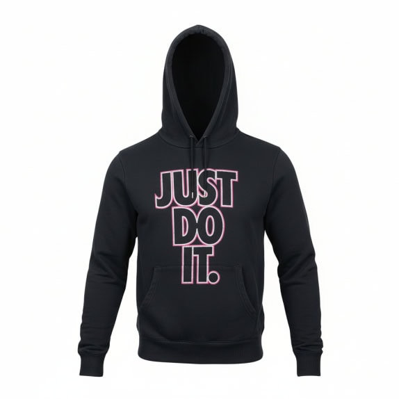 VINTAGE NIKE HOODIE THE ATHLETIC DEPT JUST DO IT ΜΠΛΕ ΓΥΝΑΙΚΕΙΟ XL