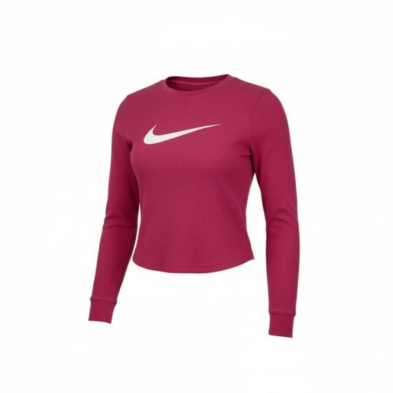 VINTAGE NIKE MAGLIA A MANICHE LUNGHE CON LOGO FUCSIA DA DONNA M