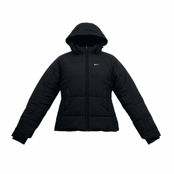 VINTAGE NIKE PUFFER ΜΠΟΥΦΑΝ ΜΕ ΚΟΥΚΟΥΛΑ ΜΑΥΡΟ ΓΥΝΑΙΚΕΙΟ S
