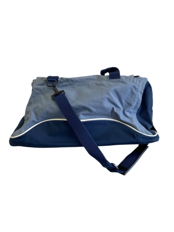 VINTAGE NIKE DUFFEL BAG WITH SHOULDER STRAP BLUE UNISEX ONE SIZE