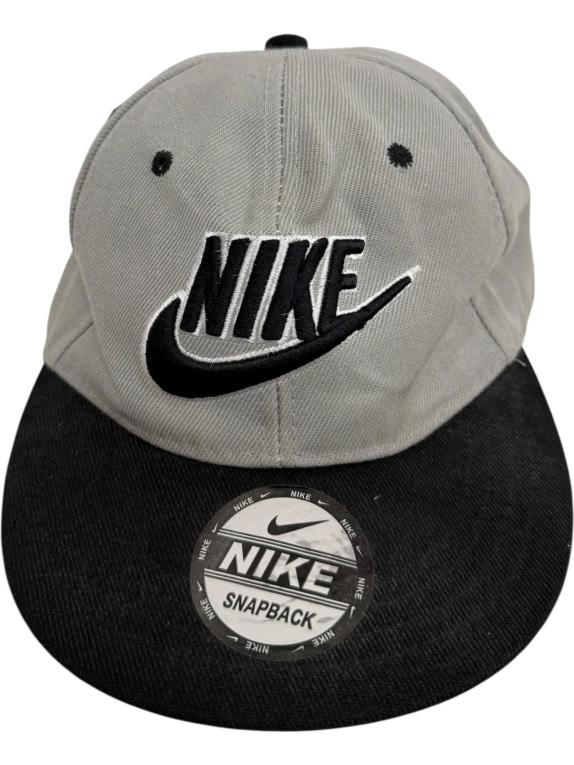 VINTAGE NIKE SNAPBACK CAP - ΓΚΡΙ/ΜΑΥΡΟ