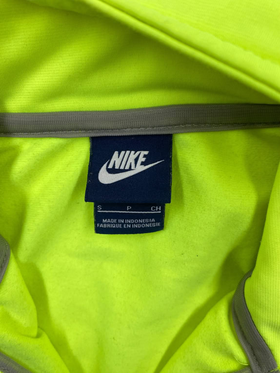 VINTAGE NIKE TRACK TOP JACKET NEON YELLOW MEN'S S/M