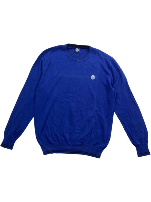 VINTAGE NORTH SAILS MAGLIA IN MAGLIA CON LOGO BLU DA UOMO L
