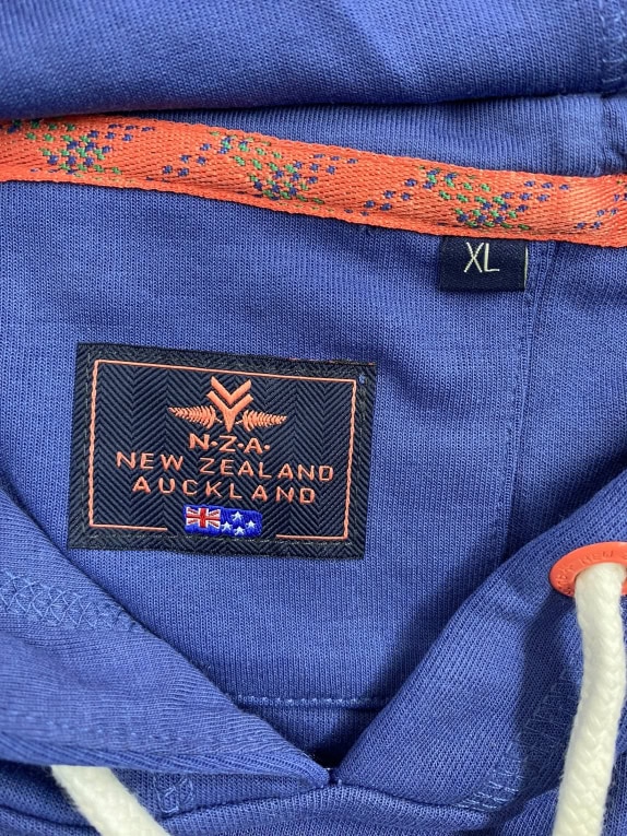 VINTAGE NZA NEW ZEALAND AUCKLAND ΦΟΥΤΕΡ ΜΕ ΚΟΥΚΟΥΛΑ ΛΟΓΟΤΥΠΟ ΜΠΛΕ ΑΝΔΡΙΚΟ XL