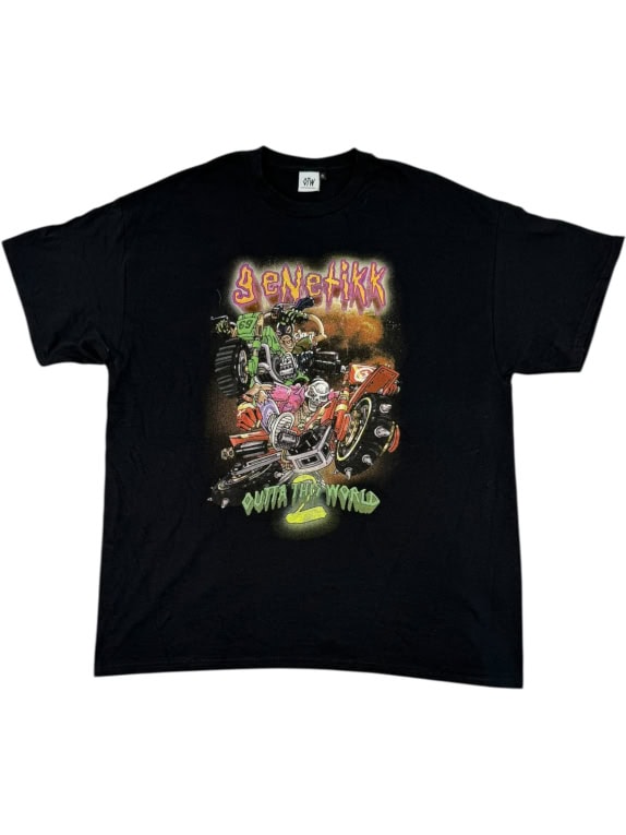 VINTAGE OTW OUTTATTHISWORLD GENETIKK MOTOCROSS GRAFFITI T-SHIRT