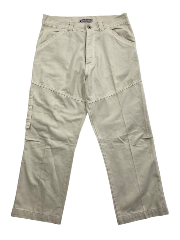 VINTAGE PERVICE COLOUR GROUP CHINO PANTS BEIGE MEN'S M/L