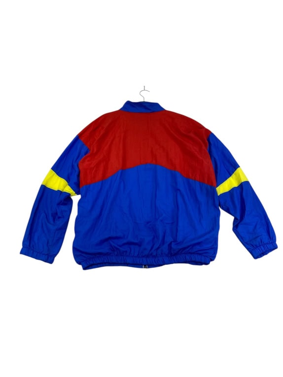 VINTAGE PEUGEOT ΖΑΚΕΤΑ COLORBLOCK ΜΠΛΕ ΚΟΚΚΙΝΟ ΚΙΤΡΙΝΟ ΑΝΔΡΙΚΗ L XL