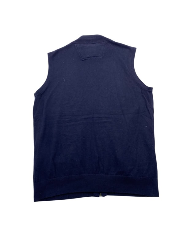 VINTAGE PIERRE CARDIN ΠΛΕΚΤΟ ΓΙΛΕΚΟ ΜΕ ΦΕΡΜΟΥΑΡ ΜΠΛΕ ΣΚΟΥΡΟ ΑΝΔΡΙΚΟ L