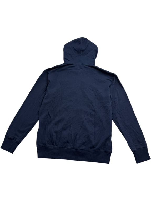 VINTAGE PIOMBO ZIP UP HOODIE LOGO P BLUE MEN'S L
