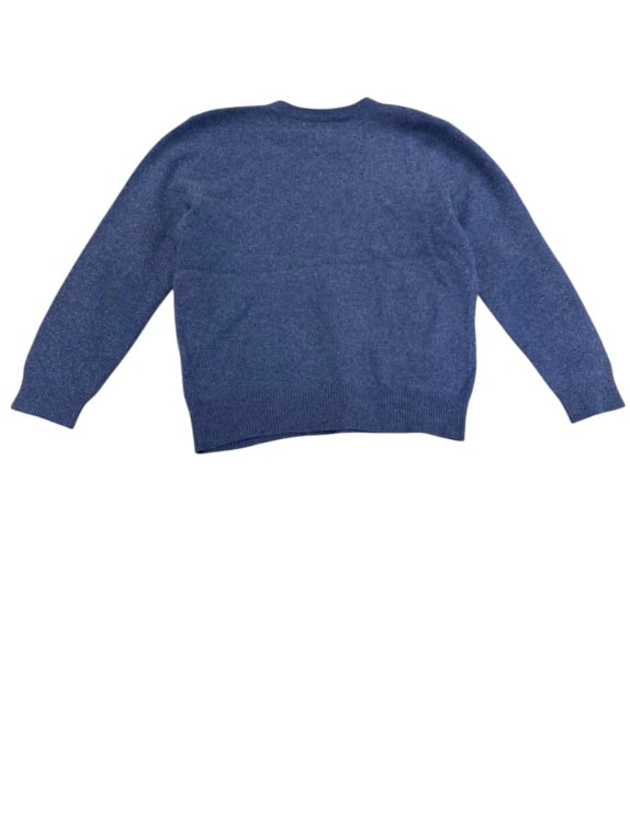 Vintage Polo by Ralph Lauren maglia in maglia tinta unita blu royal da uomo S