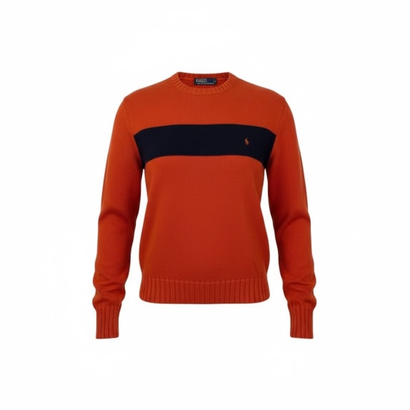 VINTAGE POLO BY RALPH LAUREN ΠΛΕΚΤΗ ΜΠΛΟΥΖΑ ΠΟΡΤΟΚΑΛΙ M