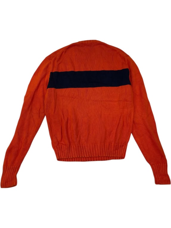 VINTAGE POLO BY RALPH LAUREN MAGLIA LAVORATA A MAGLIA ARANCIONE M