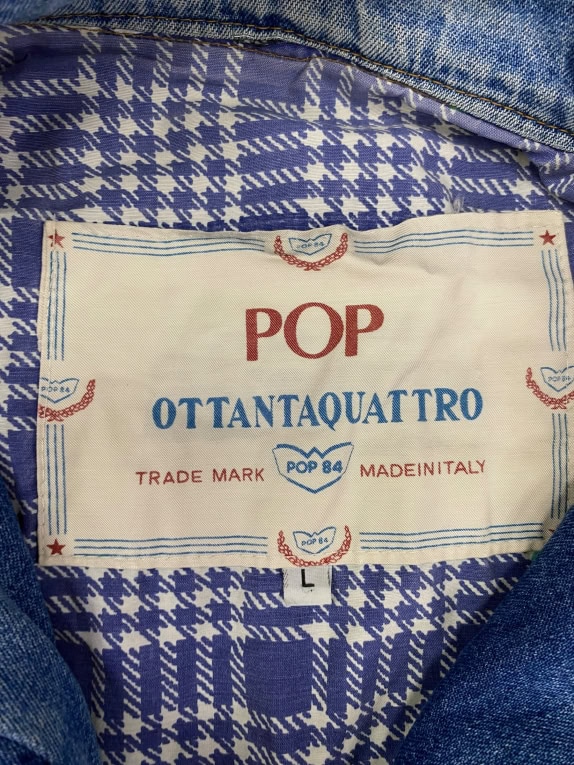 VINTAGE POP 84 OTTANTAQUATTRO ΤΖΙΝ ΖΑΚΕΤΑ L