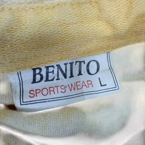 VINTAGE Benito Tie-Dye Geometric Pattern Shirt - L