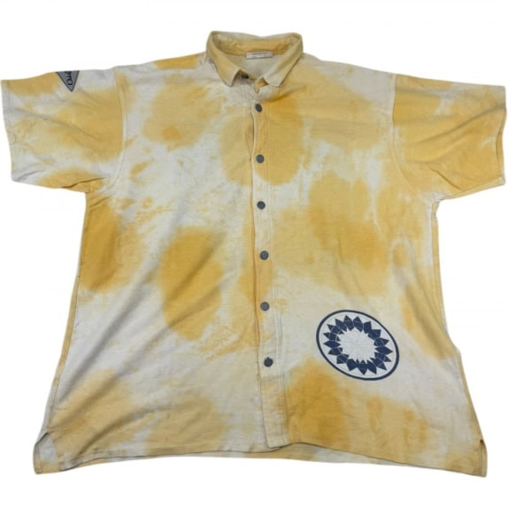 VINTAGE Benito Tie-Dye Geometric Pattern Shirt - L