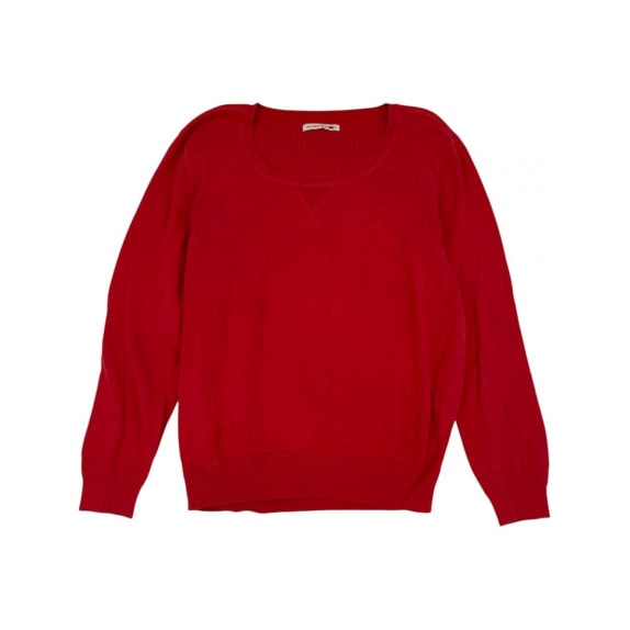 VINTAGE Πουλόβερ Levi's, Κόκκινο, Στρογγυλή Λαιμόκοψη, Size: L