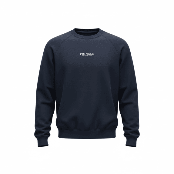 VINTAGE PRINGLE OF SCOTLAND CREWNECK SWEATSHIRT EMBROIDERED LOGO DARK BLUE MEN'S L
