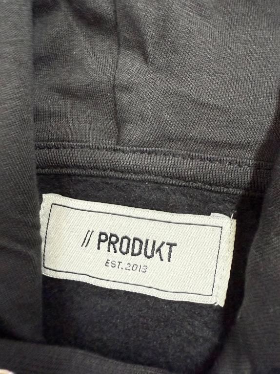 VINTAGE PRODUKT HOODIE MINIMAL BLACK MEN'S L