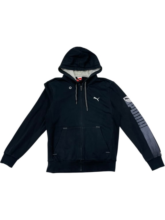 FELPA VINTAGE PUMA DA UOMO CON CAPPUCCIO E ZIP S