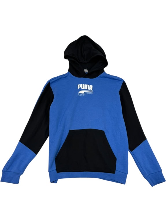 VINTAGE PUMA MEN'S HOODIE SWEATSHIRT BLUE/BLACK