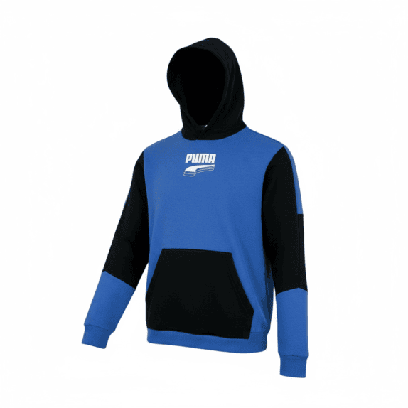 VINTAGE PUMA MEN'S HOODIE SWEATSHIRT BLUE/BLACK