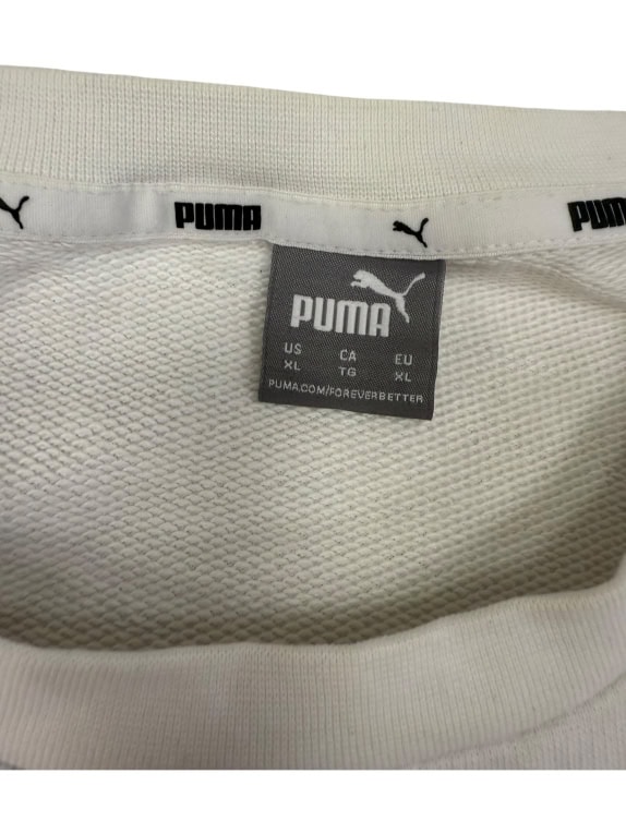 VINTAGE Puma Felpa con Logo a Riga XL