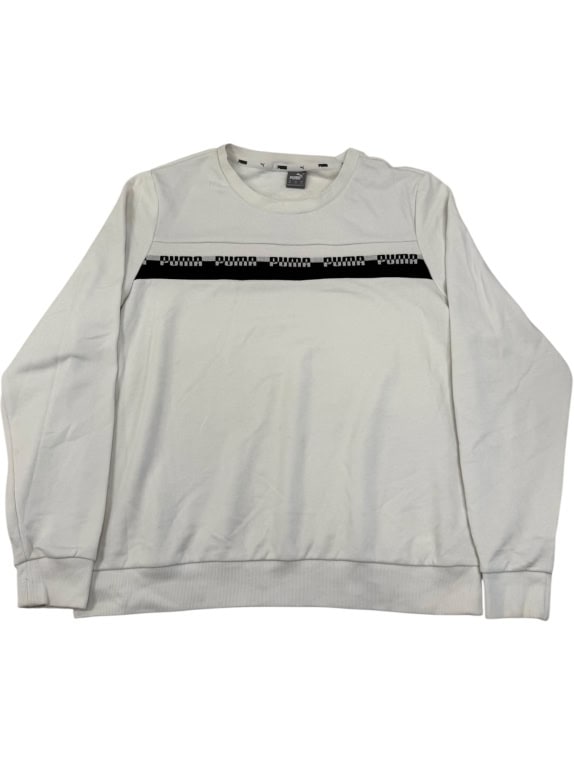 VINTAGE Puma Felpa con Logo a Riga XL