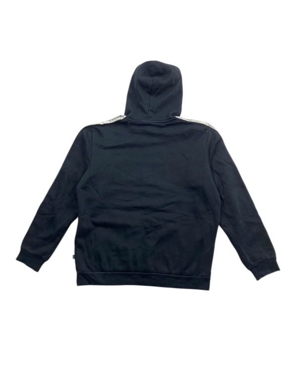 VINTAGE PUMA HOODIE WITH LOGO AND SLEEVE DETAILING BLACK MEN'S L