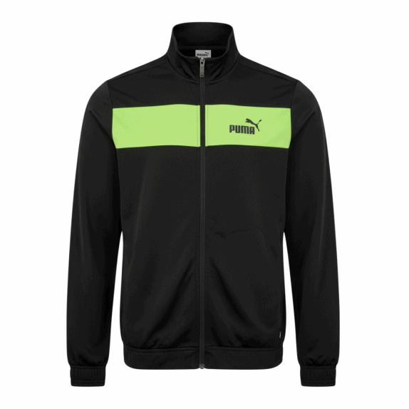 VINTAGE PUMA BLACK/LIME GREEN TRACK JACKET
