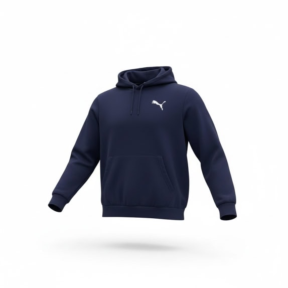 FELPA CON CAPPUCCIO PUMA VINTAGE BLU M
