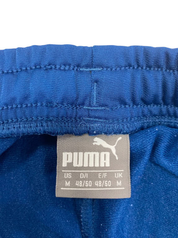 VINTAGE PUMA BLUE TRACK PANTS M