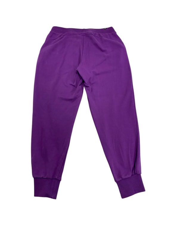 VINTAGE PUMA CUFFED SWEATPANTS PURPLE WOMEN'S L