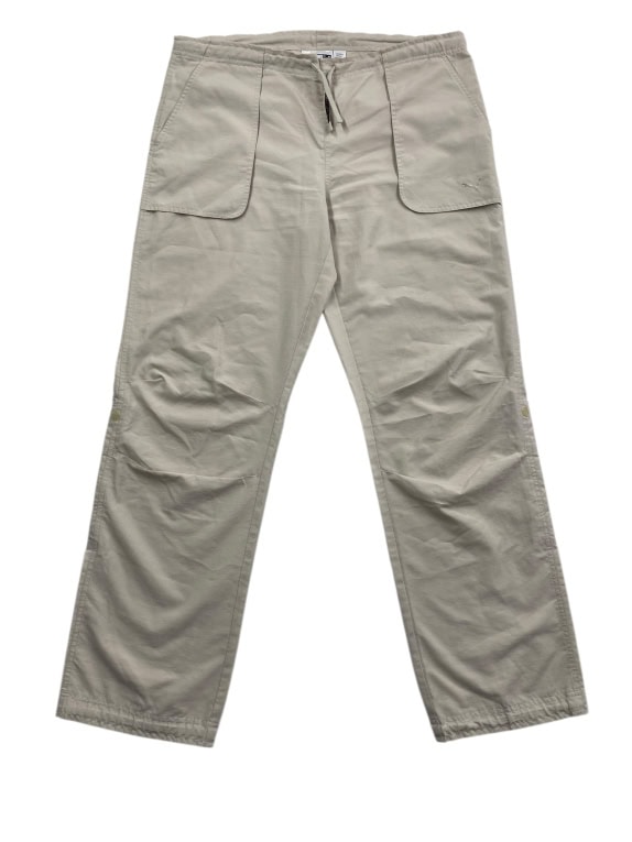 VINTAGE PUMA RIPSTOP PANTS CARGO LOOK BEIGE WOMEN'S M