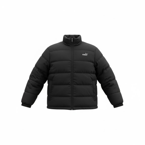 VINTAGE PUMA PUFFER ΜΠΟΥΦΑΝ ΛΟΓΟΤΥΠΟ ΜΑΥΡΟ ΑΝΔΡΙΚΟ XL