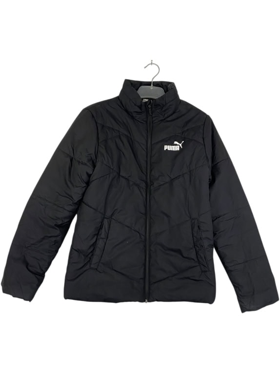 GIACCA PUFFER VINTAGE PUMA CON LOGO NERA DA UOMO S
