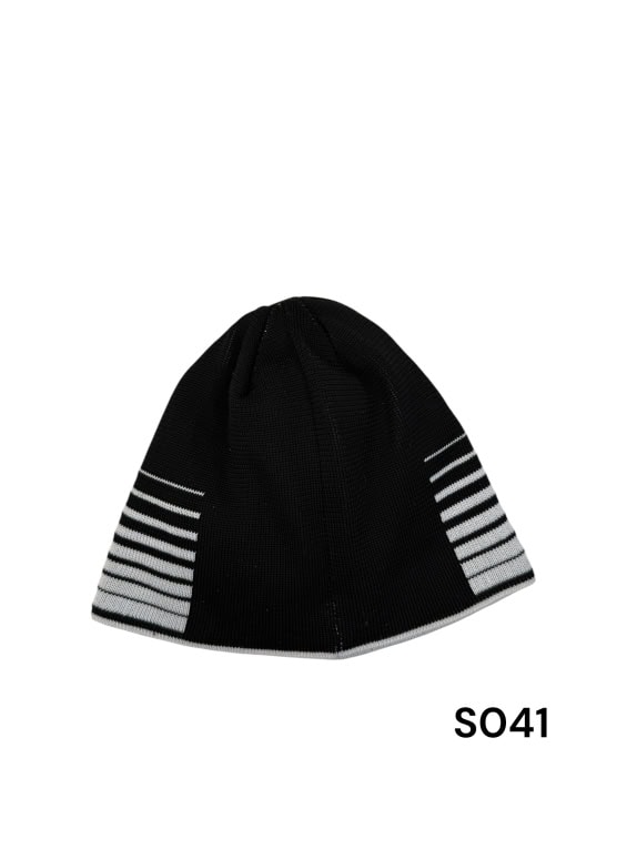VINTAGE Puma Σκούφος (Beanie) - Μαύρος Ριγέ, Retro Sport