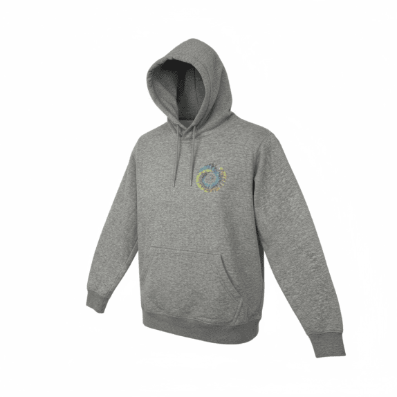 FELPA CON CAPPUCCIO VINTAGE QUIKSILVER TIE-DYE GRIGIA