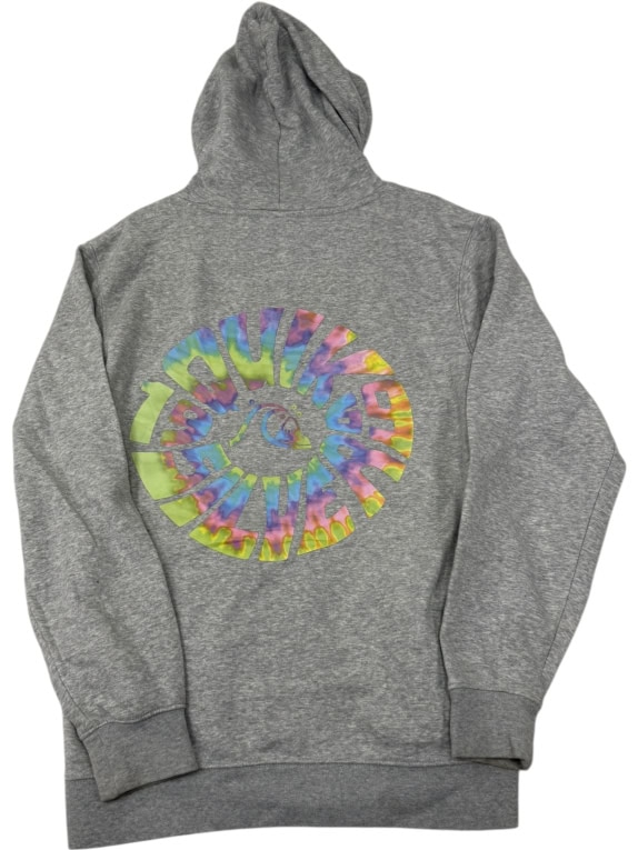 VINTAGE QUIKSILVER ΦΟΥΤΕΡ ΜΕ ΚΟΥΚΟΥΛΑ TIE-DYE ΓΚΡΙ