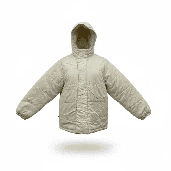 VINTAGE REEBOK PUFFER JACKET ΜΕ ΚΟΥΚΟΥΛΑ ΚΑΙ ΛΟΓΟΤΥΠΟ ΜΠΕΖ ΑΝΔΡΙΚΟ L-XL