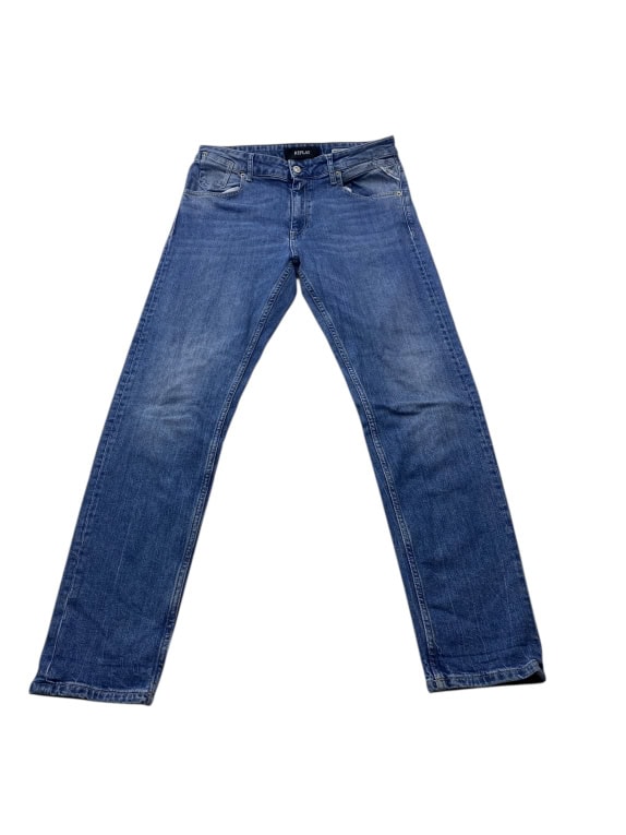 VINTAGE REPLAY JEANS MARTY SLIM BOY FIT ΜΠΛΕ ΑΝΔΡΙΚΟ L