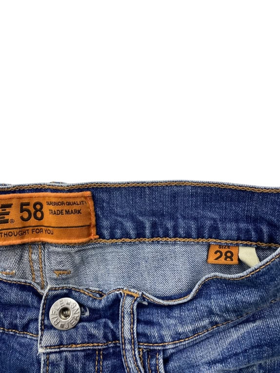 VINTAGE RIFLE JEANS SKINNY DENIM PANTS BLUE WOMENS XS