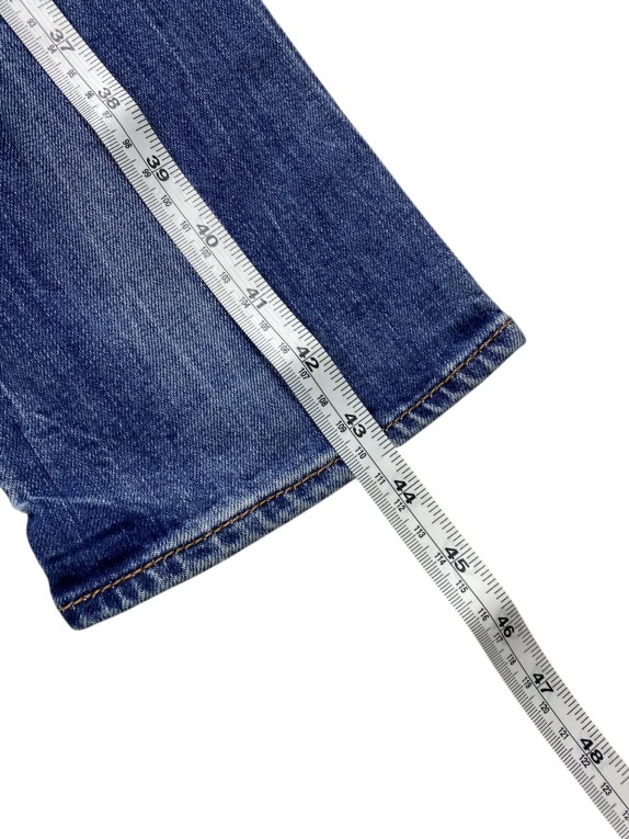VINTAGE RIFLE JEANS SKINNY DENIM PANTS BLUE WOMENS XS