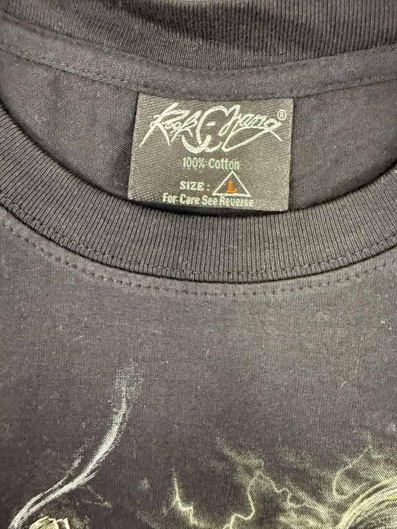 VINTAGE ROCK EAGLE GRIM BIKER T-SHIRT