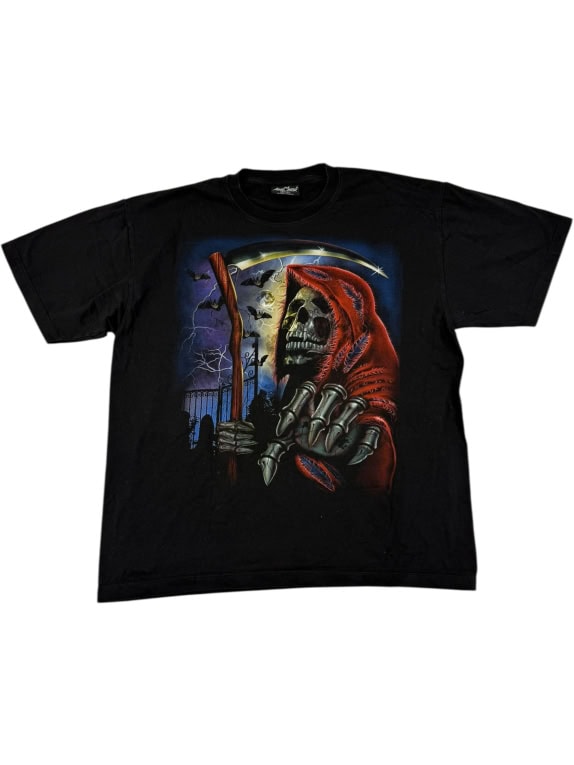 VINTAGE ROCK EAGLE GRIM REAPER T-SHIRT