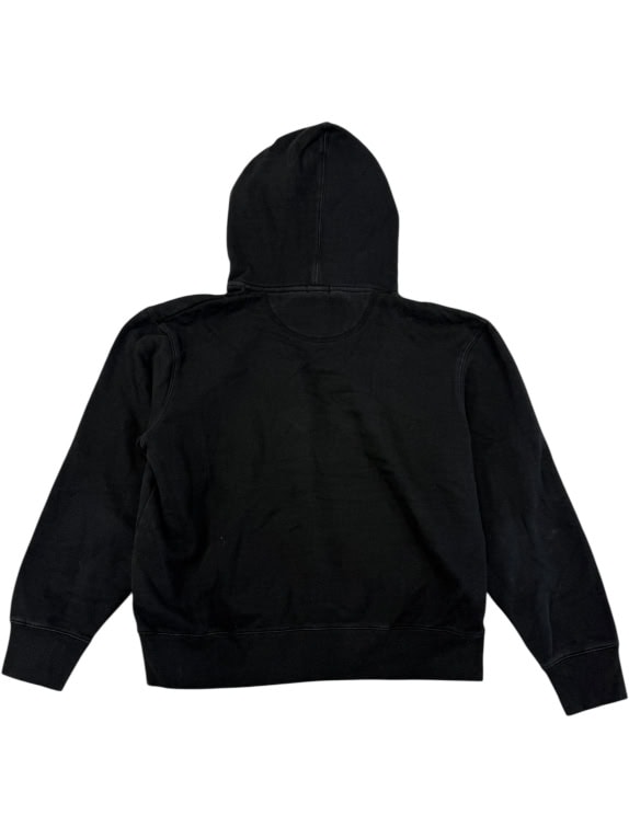 VINTAGE Russell Athletic Hoodie Μαύρο (Φούτερ με Κουκούλα) - S