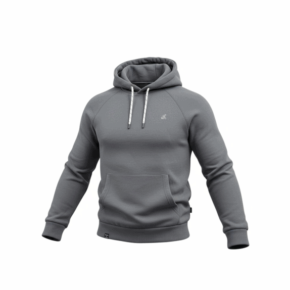 VINTAGE SALT & LIME FELPA CON CAPPUCCIO LOGO GRIGIO UOMO M