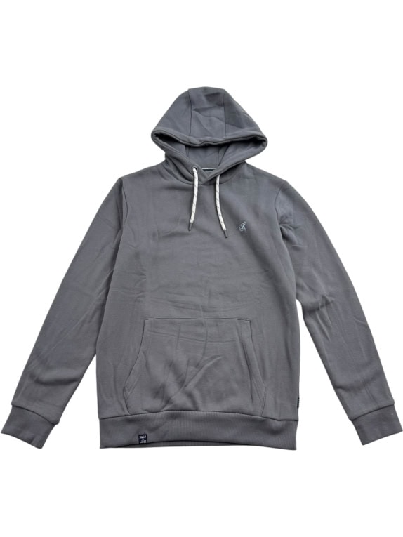 VINTAGE SALT & LIME HOODIE SWEATSHIRT LOGO GREY MEN'S M