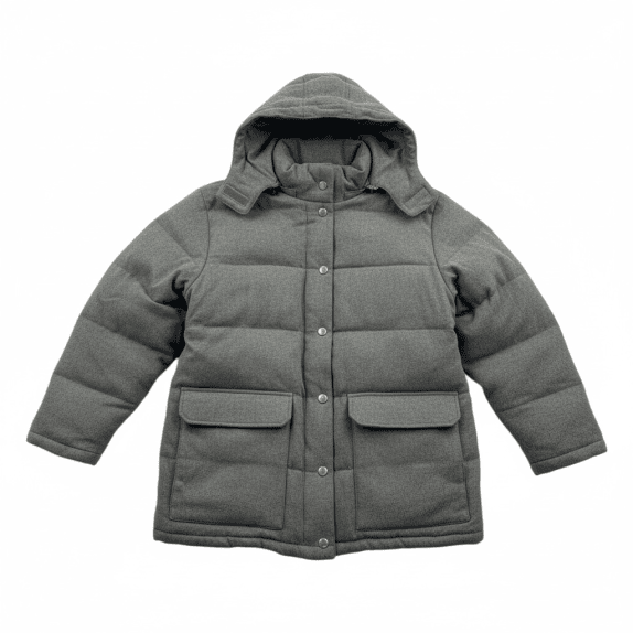 VINTAGE SERGIO TACCHINI PUFFER ΜΠΟΥΦΑΝ ΜΕ ΚΟΥΚΟΥΛΑ ΓΚΡΙ ΑΝΔΡΙΚΟ L